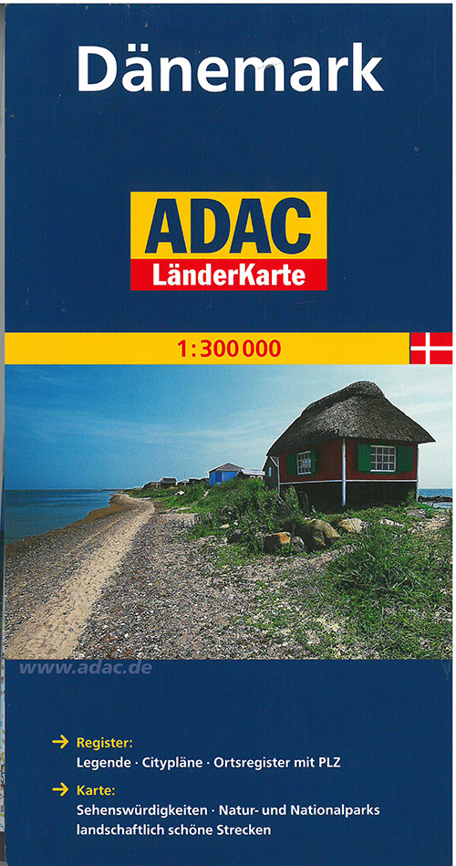 Dänemark, ADAC Länderkarte 1:300.000