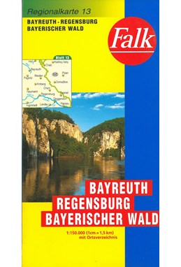 Falk Regionalkarten Deutschland Blad 13: Bayreuth / Regensburg / Bayerischer