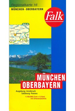 Falk Regionalkarten Deutschland Blad 16: München / Oberbayern