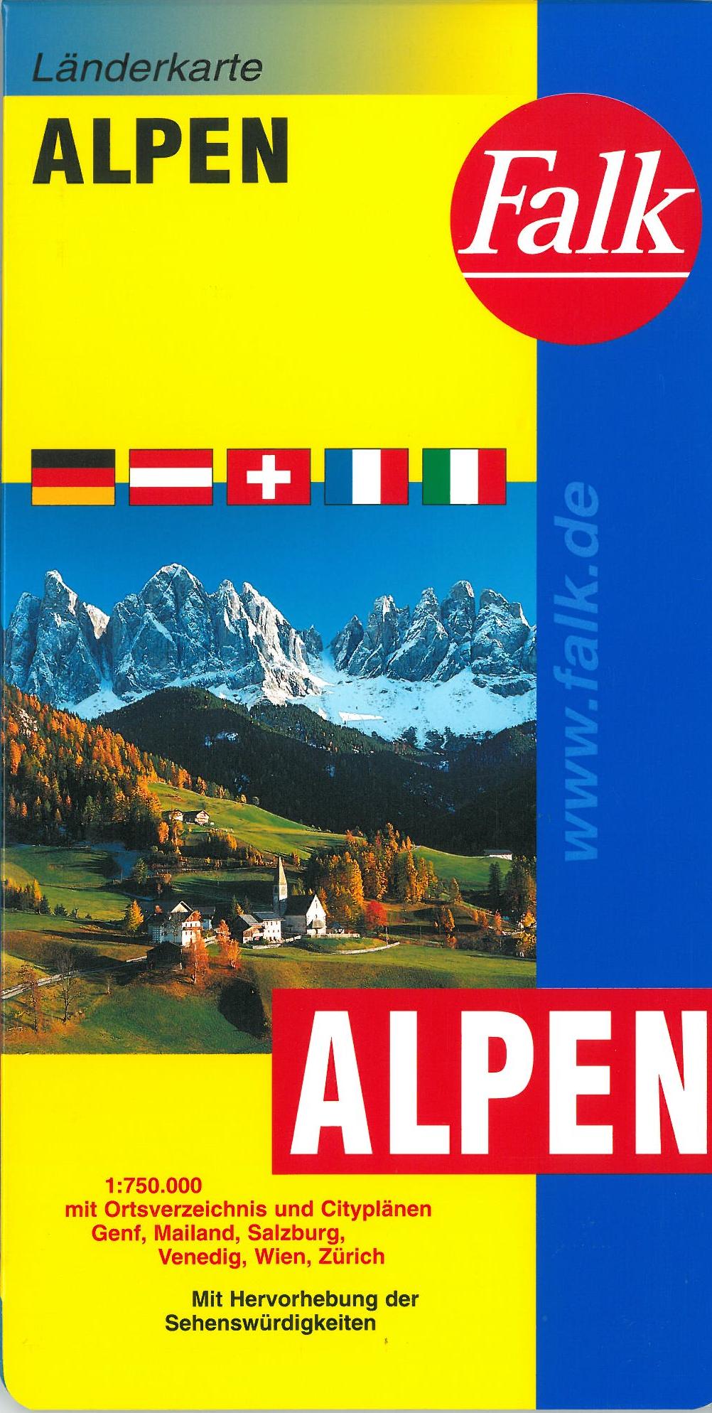 Alpen, Falk 1:750 000