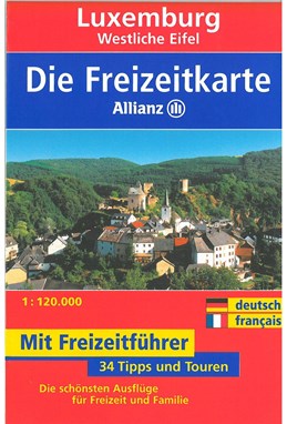 Luxemburg Westliche Eifel, Allianz Freizeitkarte 1:120.000