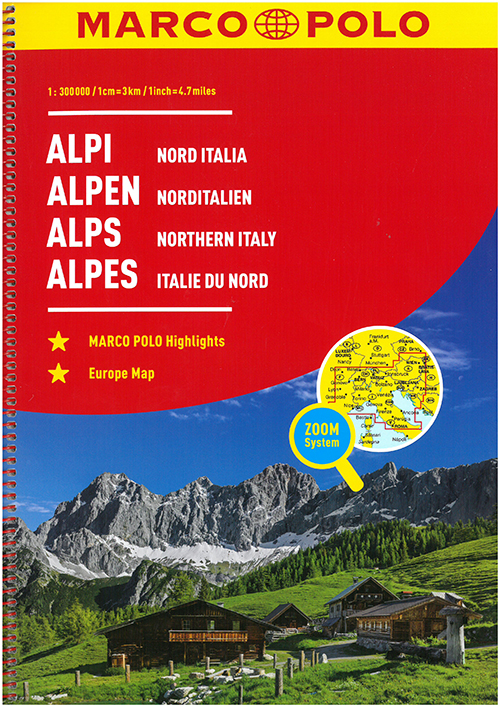 Alpen Norditalien Atlas, Marco Polo 1:300.000