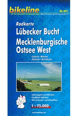 Lübecker Bucht, Mecklenburgische Ostsee West, Bikeline Radkarte 1:75.000
