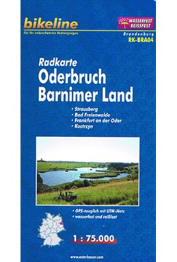 Radkarte Oderbruch Bernimer Land : Strausberg - Bad Freienwalde - Frankfurt an der Oder - Kostrzyn