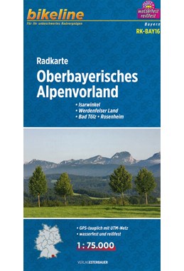 Oberbayerisches Alpenvorland, Bikeline Radkarte