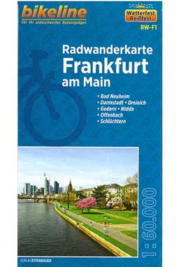 Radwanderkarte Frankfurt am Main: Bad Nauheim - Dreieich - Gedern - Nidda - Offenbach - Schlüchtern
