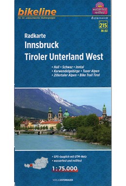 Innsbruck, Tiroler Unterland West : Hall, Schwaz, Inntal, Karwendelgebirge, Tuxer Alpen, Zillertaler Alpen, Trail Tirol
