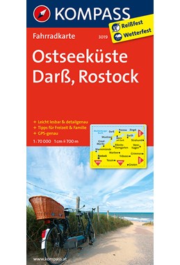 Kompass Fahrradkarte 3019: Ostseeküste, Darss, Rostock