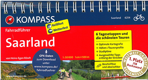 Kompass Fahrradführer 6254: Saarland