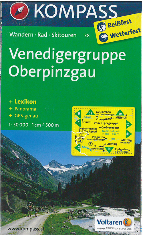 Venedigergruppe Oberpinzgau*, Kompass Wandern, Rad & Skitouren 38