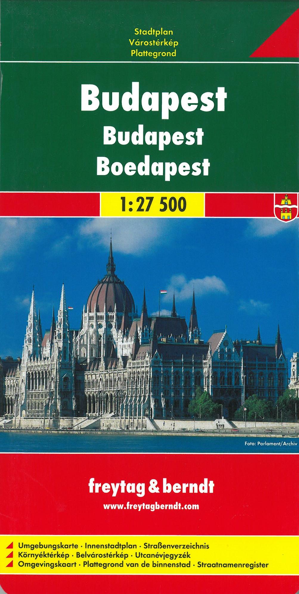 Budapest, Freytag & Berndt Stadtplan 1:27.500