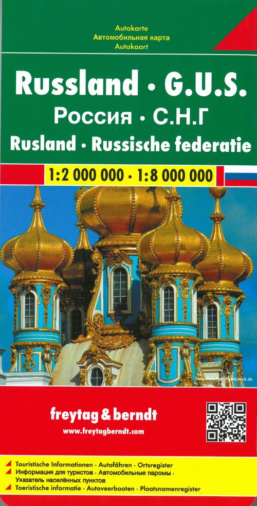Russland, Freytag & Berndt Autokarte 1:2 mill./1:8 mill.