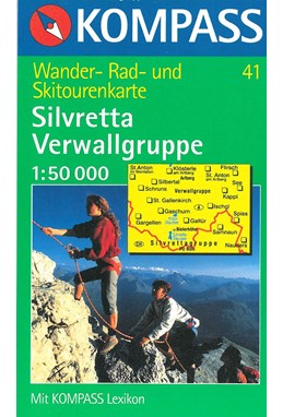 Silvretta-Verwallgruppe, Kompass Wanderkarte 41 1:50 000