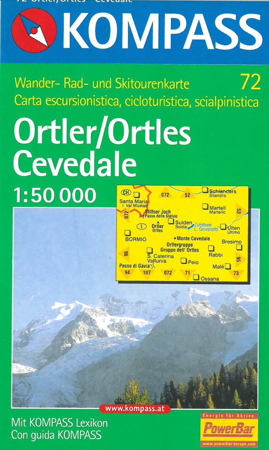 Ortler/Ortles-Cevedale*, Kompass Wanderkarte 72 1:50 000
