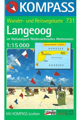 Langeoog im Naturpark Niedersächsisches Wattenmeer, Kompass Wanderkarte 731 1:15