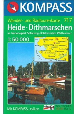 Heide-Dithmarschen im Naturpark Schleswig-Holsteinisches Watten, Kompass wanderkarte 717
