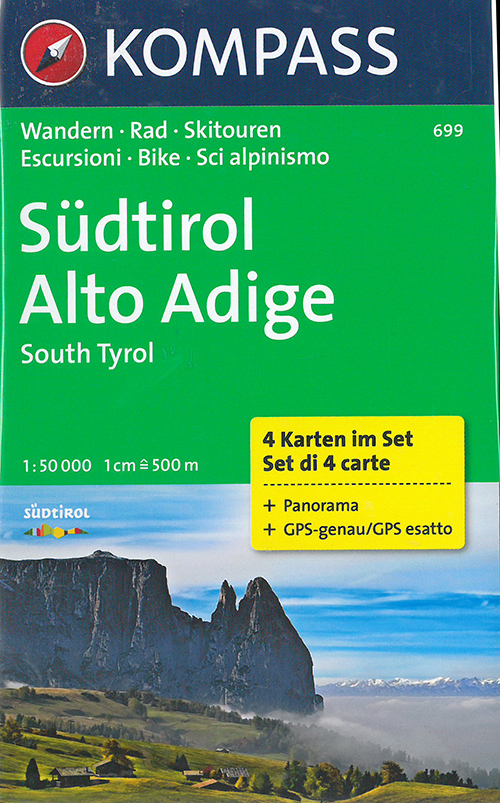 Südtirol Alto Adige - South Tyrol, Kompass Wandern Rad & Skitouren 699