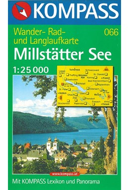 Millstätter See, Kompass Wanderkarte 066 1:25 000