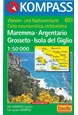 Maremma-Argentario-Grosseto-Isola del Giglio, Kompass Wanderkarte 651 1:50 000