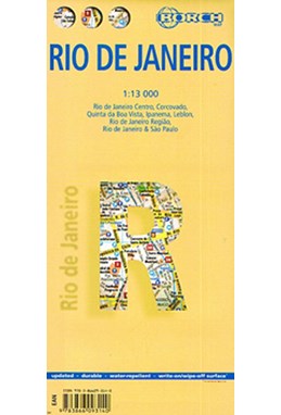 Rio de Janeiro (lamineret), Borch Maps 1:13.000
