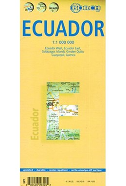 Ecuador (lamineret), Borch Maps 1:1 mill.