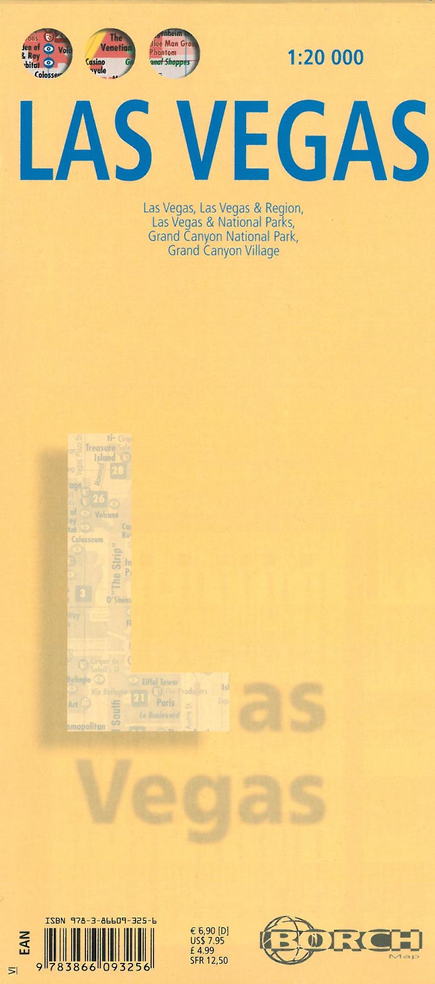 Las Vegas (lamineret), Borch map 1:20.000