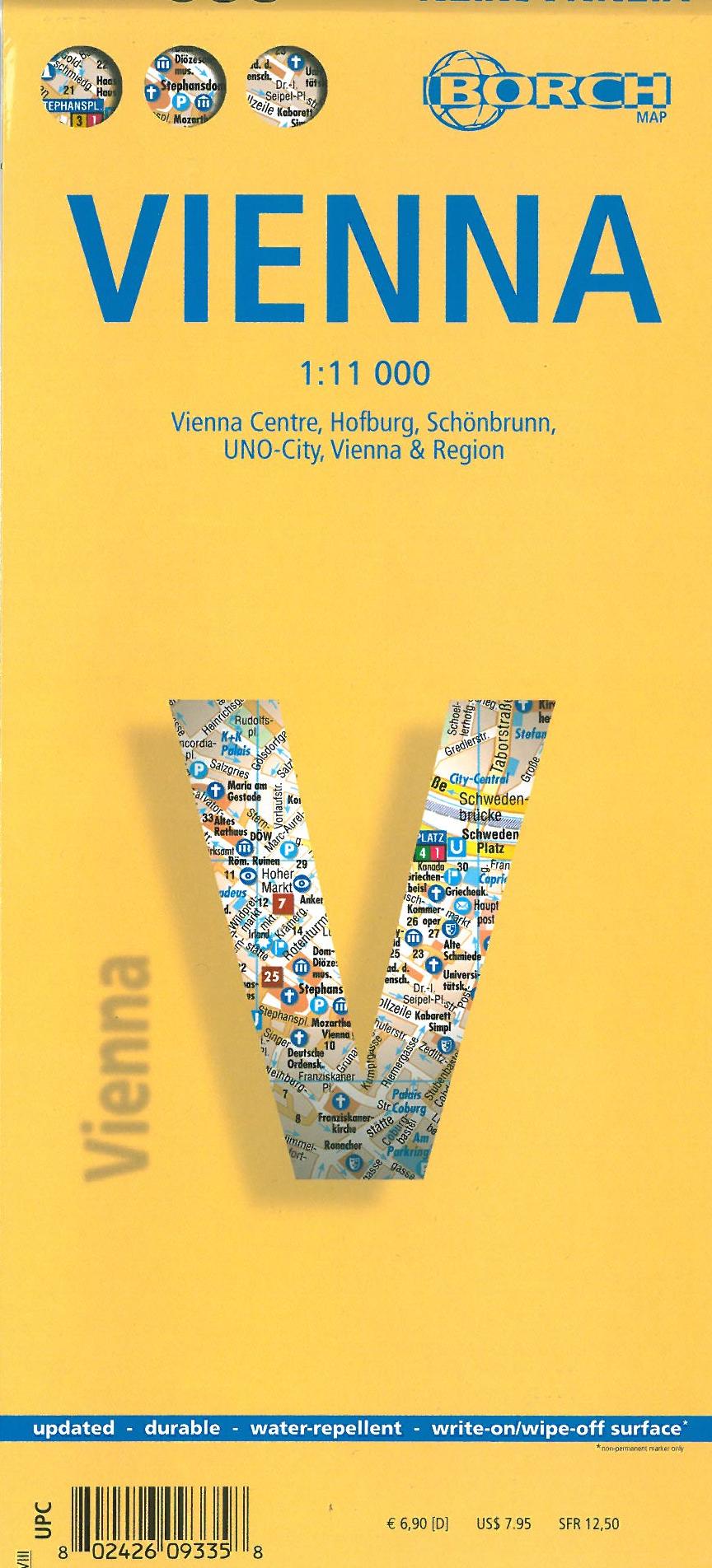 Vienna, Borch City Map 1:11.000