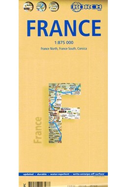 France (lamineret), Borch Map 1:875.000