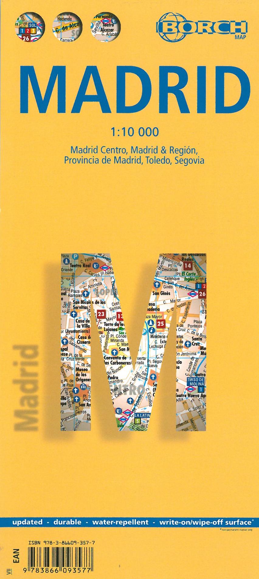 Madrid (lamineret), Borch Map 1:10.000