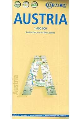 Austria / Österreich *(lamineret), Borch Map 1:400.000