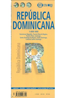 Dominican Republic (lamineret), Borch Map 1:600.000