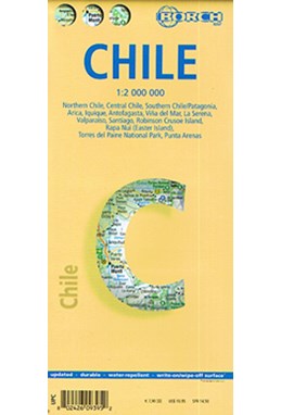 Chile (lamineret), Borch Map 1:2 mill.