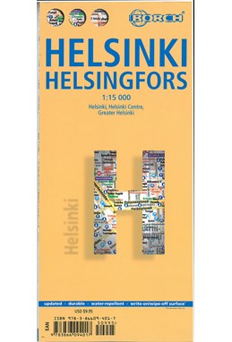 Helsinki - Helsingfors (lamineret), Borch Map
