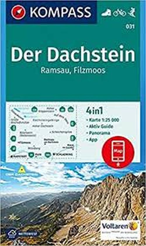 Dachstein, Der: Ramsau, Filzmoos, Kompass Wanderkarte 031