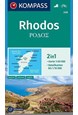 Rhodos, Kompass Wander + Radkarte 248