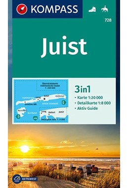 Insel Juist, Kompass Wanderkarte 728