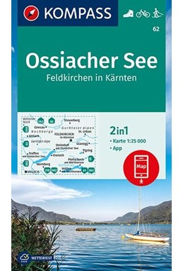 Ossiacher See: Feldkirchen in Kärnten, Kompass Wanderkarte 62