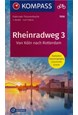 Rheinradweg 3: Von Köln nach Rotterdam, Kompass Fahrrad-Tourenkarte 7058