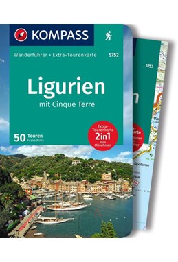 Ligurien mit Cinque Terre, Kompass Wanderführer + Extra-Tourenkarte 5752