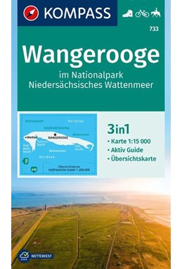 Wangerooge im Nationalpark Niedersächsisches Wattenmeer, Kompass Wanderkarte 733