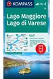 Lago Maggiore, Lago di Varese, Kompass Wanderkarte 90