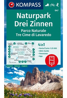 Naturpark Drei Zinnen, Kompass Wanderkarte 047