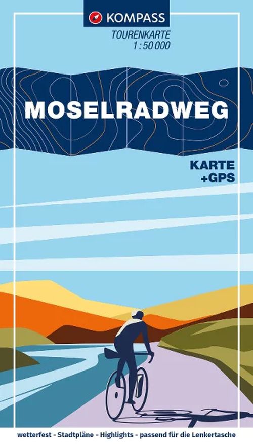 Moselradweg, Kompass Fahrrad-Tourenkarte 7007