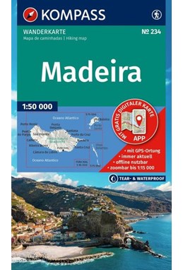 Madeira, Kompass Wanderkarte 234