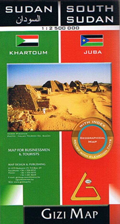Sudan & South Sudan, Gizi Map for Businessmen & Tourists