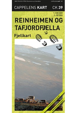 Reinheimen og Tafjordfjella fjellkart 1:100 000/1:50 000