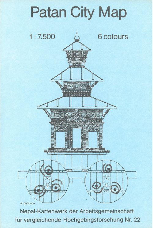 Patan City Map, Schneider Trekking Maps