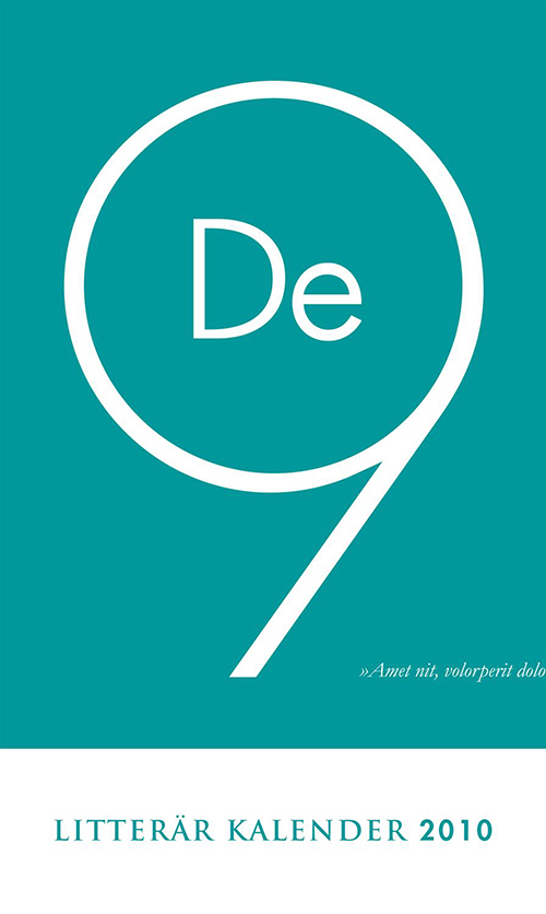 De Nio : litterär kalender 2010 : Karin