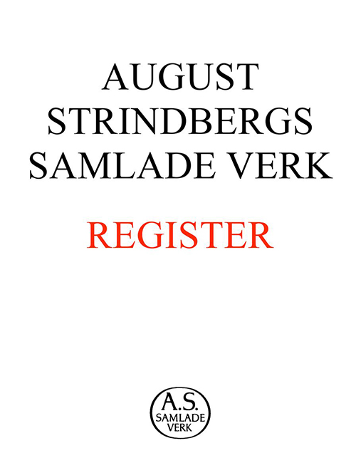 Samlade verk. Bd.72 : Register