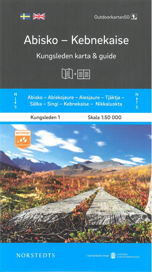 Kungsleden 1 : Abisko-Kebnekaise 1:50 000. Karta & guide